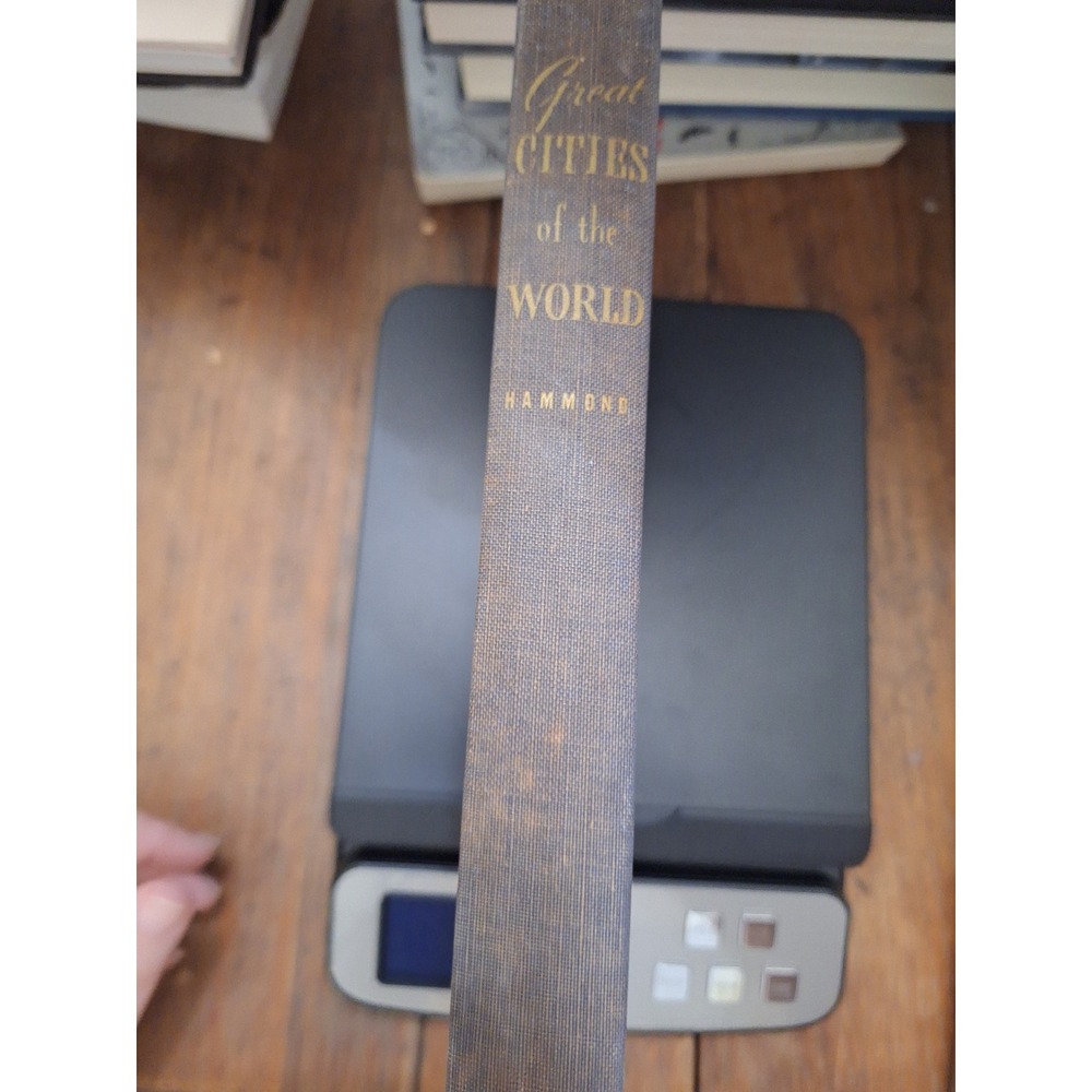 Vintage 1958 Great Cities of the World C.S. Hammond Hardcover Map Book - Picture 2 of 7